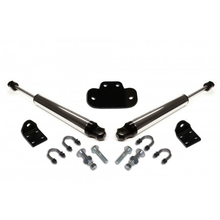 DOUBLE STEERING STABILIZER W/ 2.0 CHROME STABILIZERS
