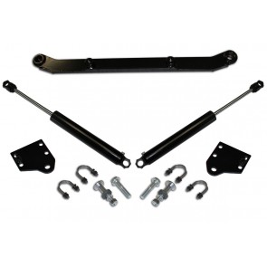 DOUBLE STEERING STABILIZER W/ FTS 2.0 BLACK STABILIZERS